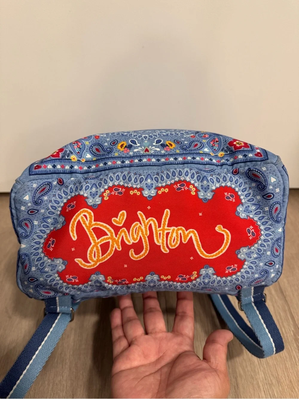 Brighton Bandana blue LOVE backpack